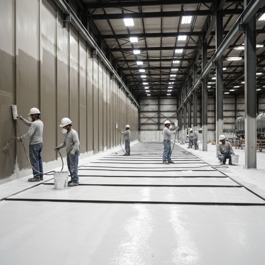 Industrial painting for warehouses and factories in New Bedford MA - specialized coatings