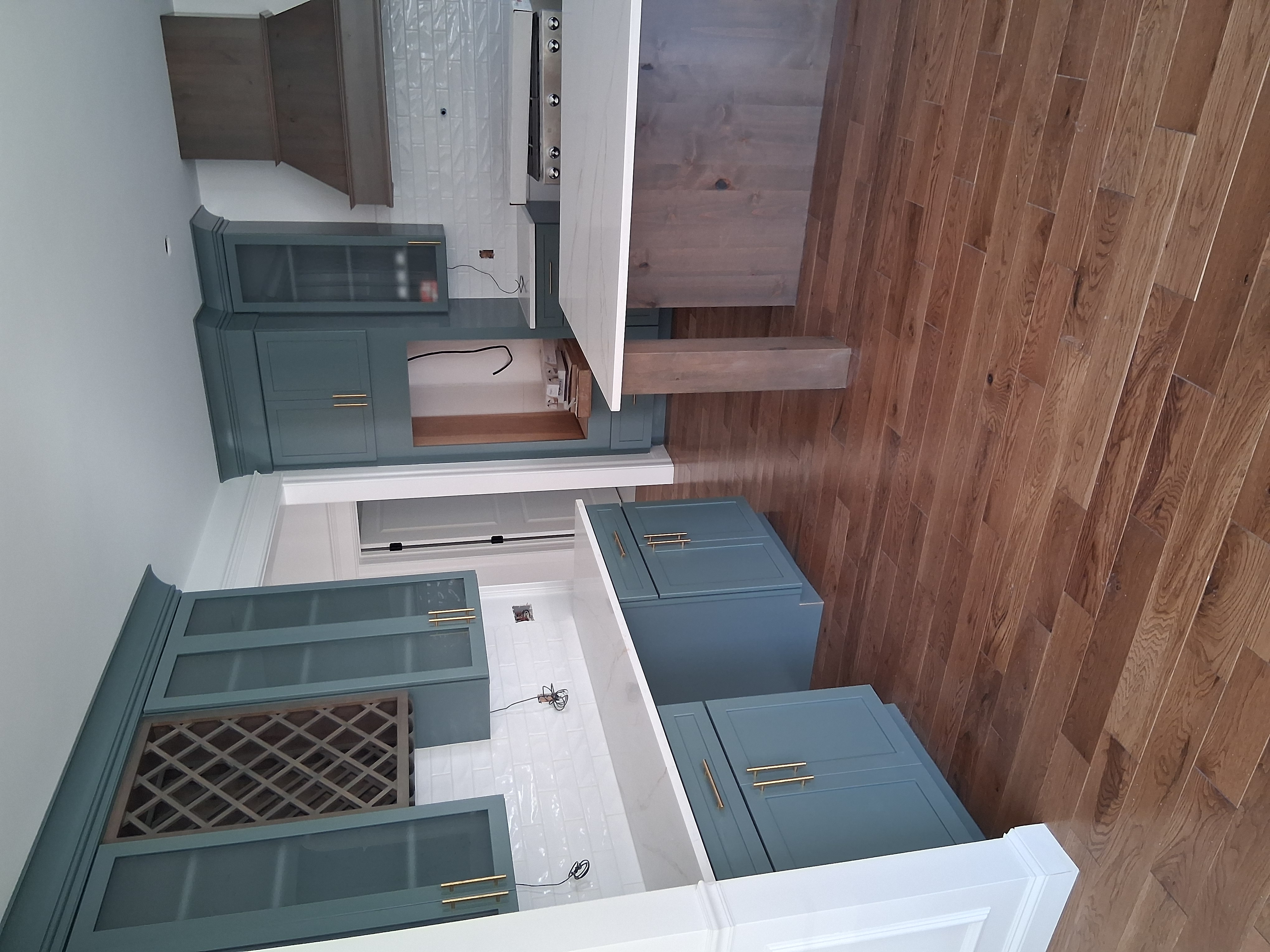 Interior cabinet painting